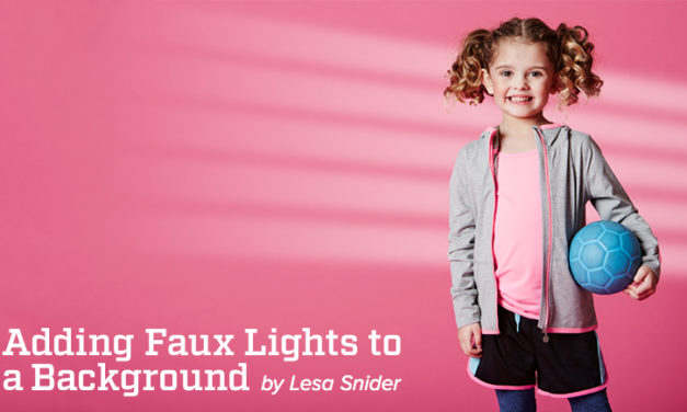 Adding Faux Lights to a Background <BR> by Lesa Snider