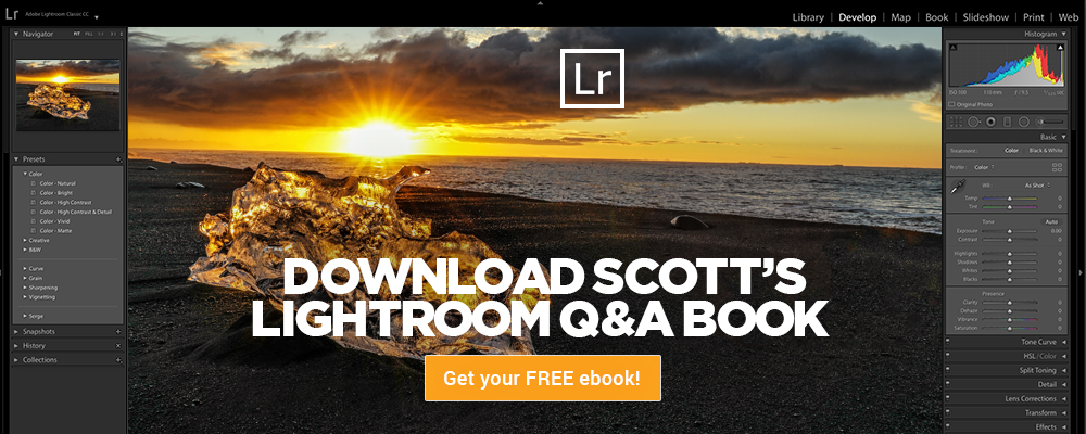 FREE Scott Kelby Lightroom Q&A eBook download.