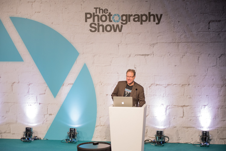 Scott Kelby speaking at The Photography Show in March 2016