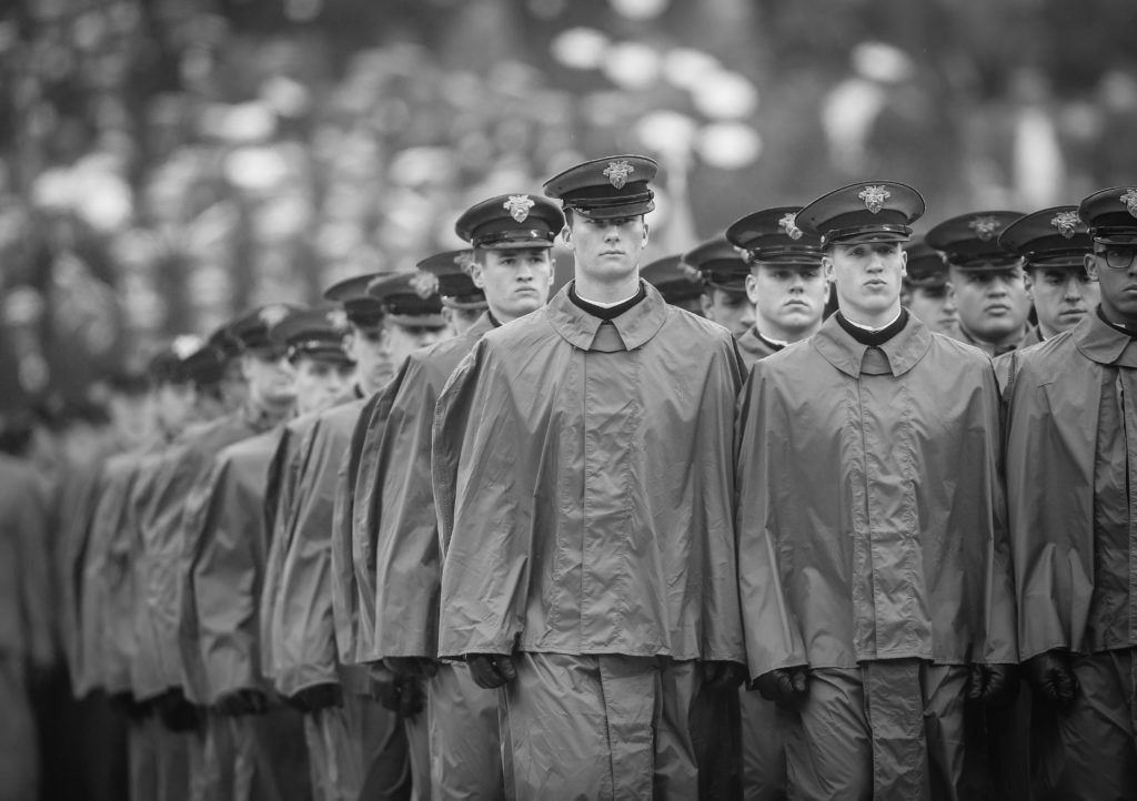 Navy midshipmen. Photo by: Mike Langish