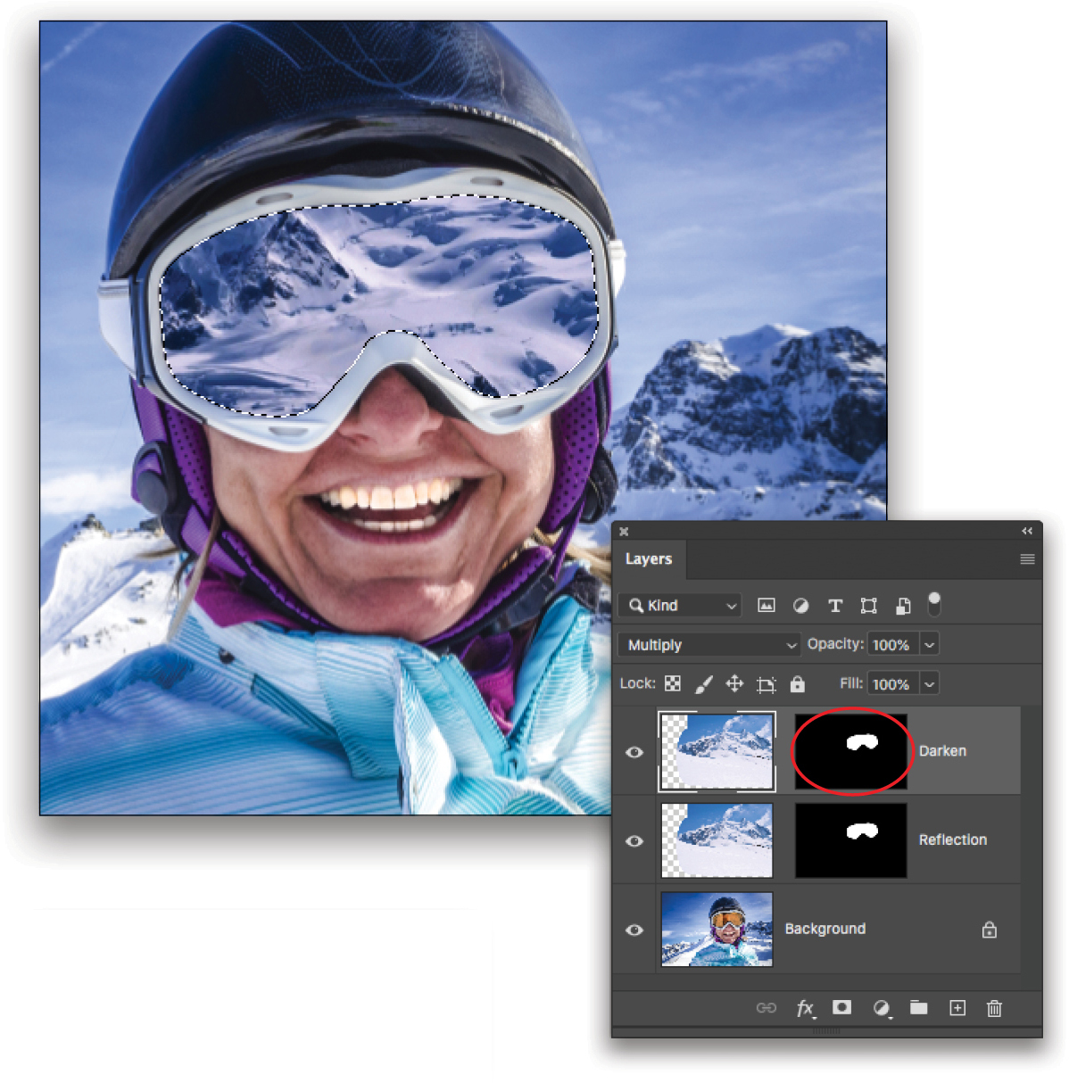 Adding a Reflection to Goggles by Lesa Snider KelbyOne Insider