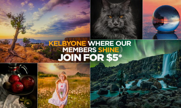 Join KelbyOne for $5* During Our Membership Spotlight Sale!