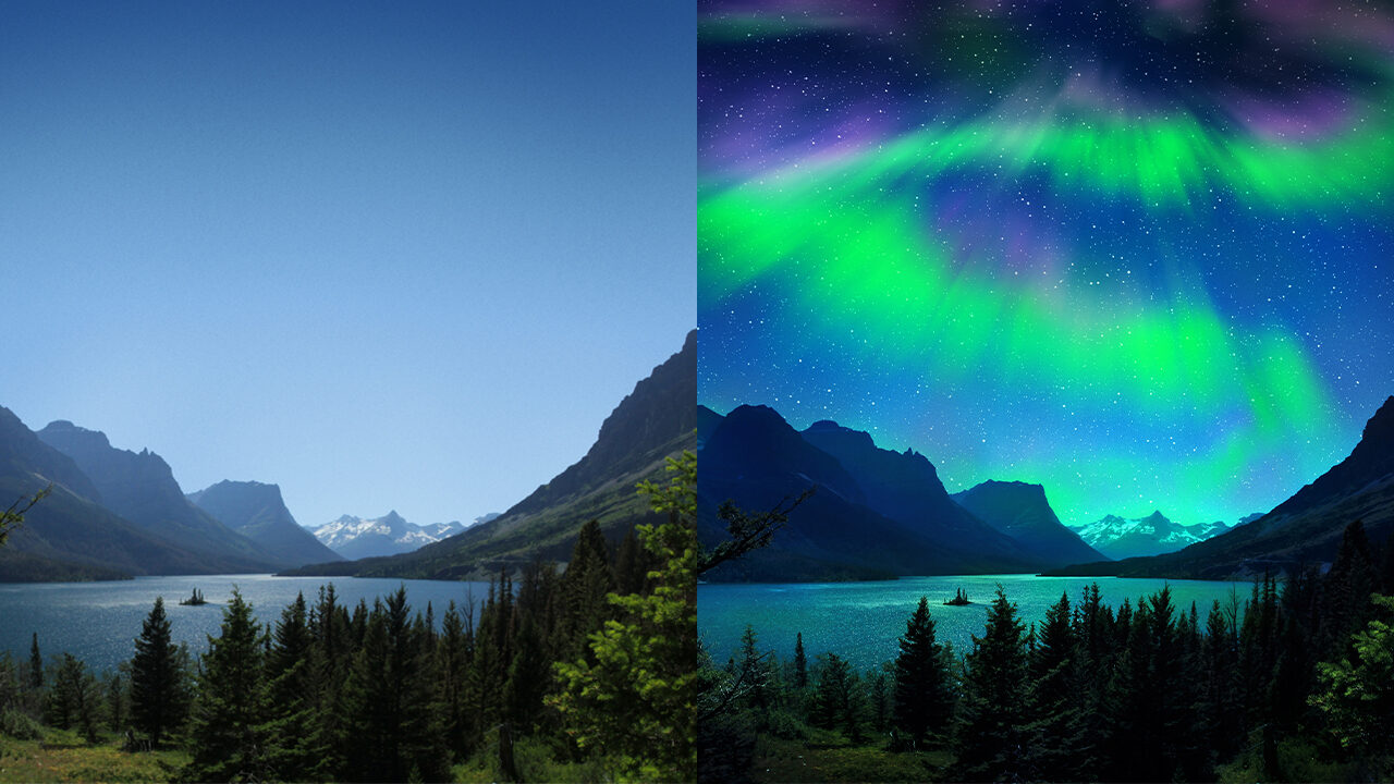 Create Night Skies with Auroras from Scratch in Photoshop <BR>by Bret Malley